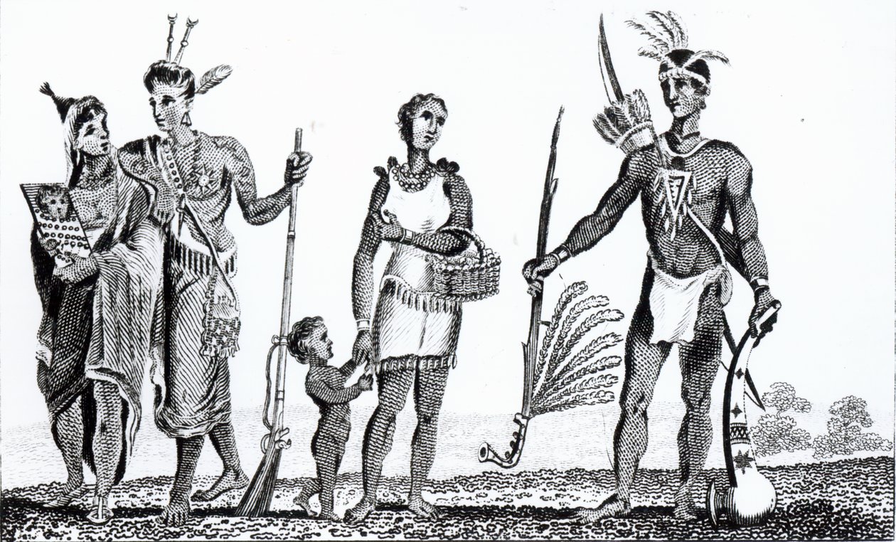 Noord-Amerikaanse Indianen, uitgegeven door Richard Phillips, 1806 door American School