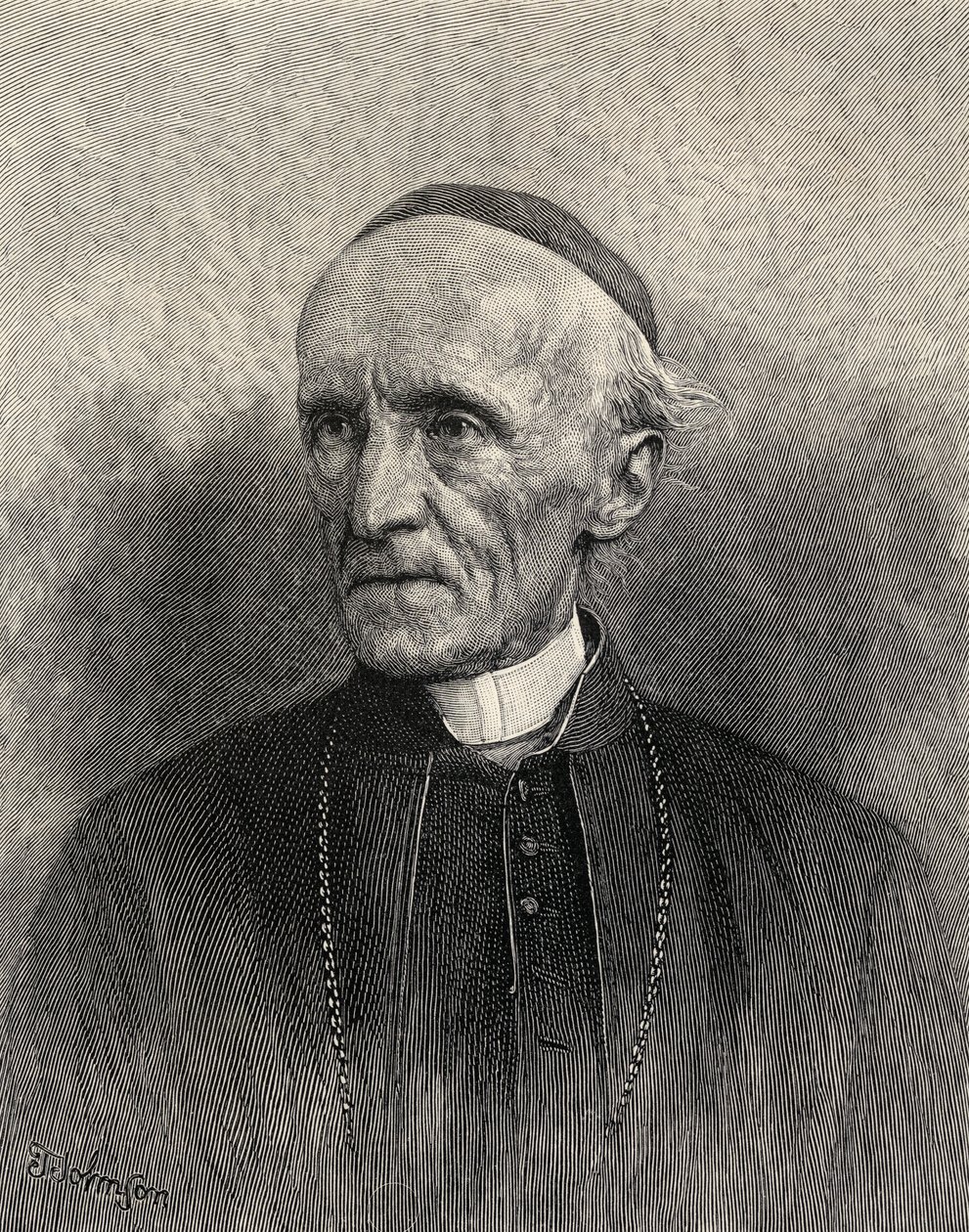 Portret van Kardinaal Manning, uit 