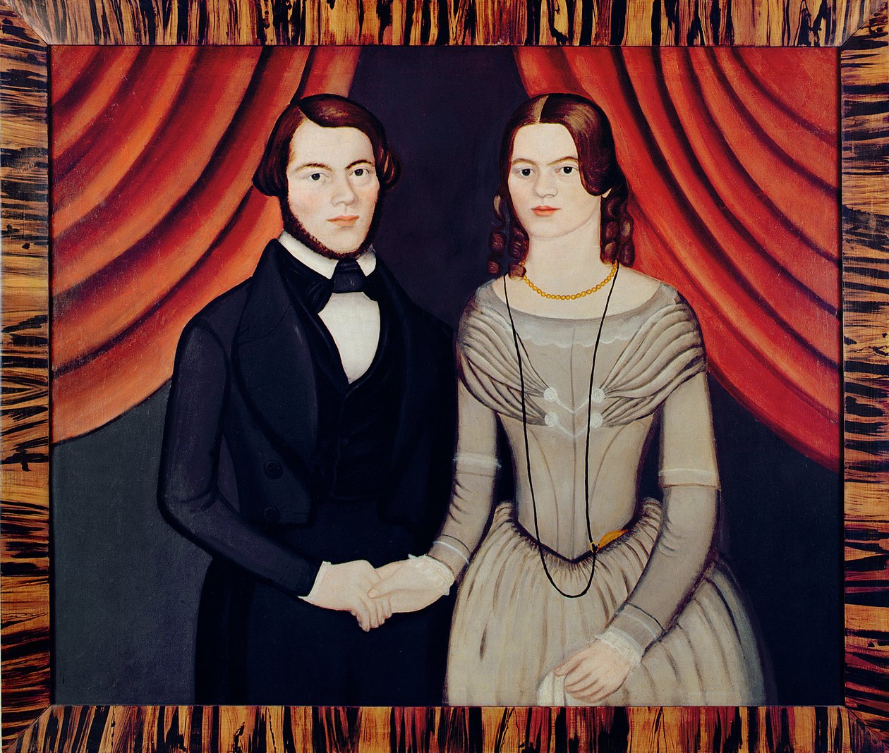Portret van Pasgetrouwden door American School