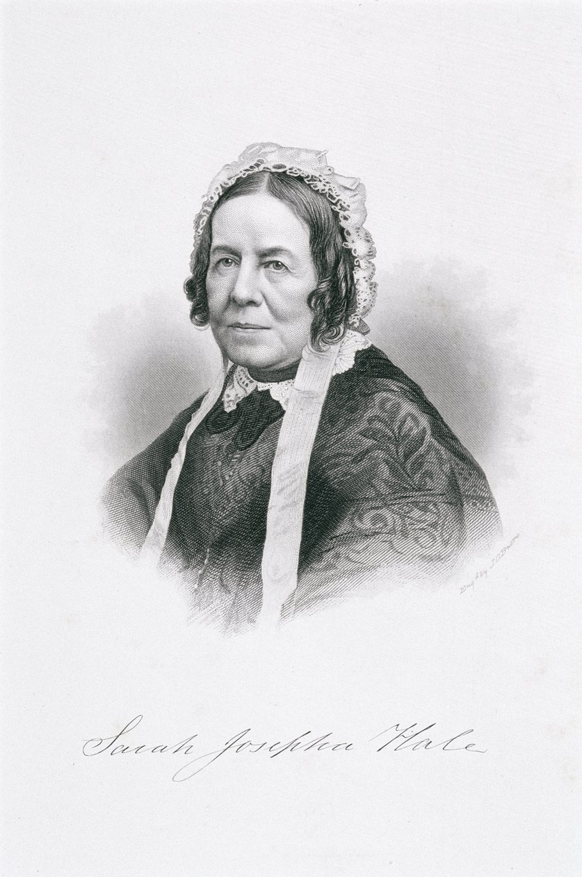 Portret van Sarah Josepha Hale (1788-1879) door American School