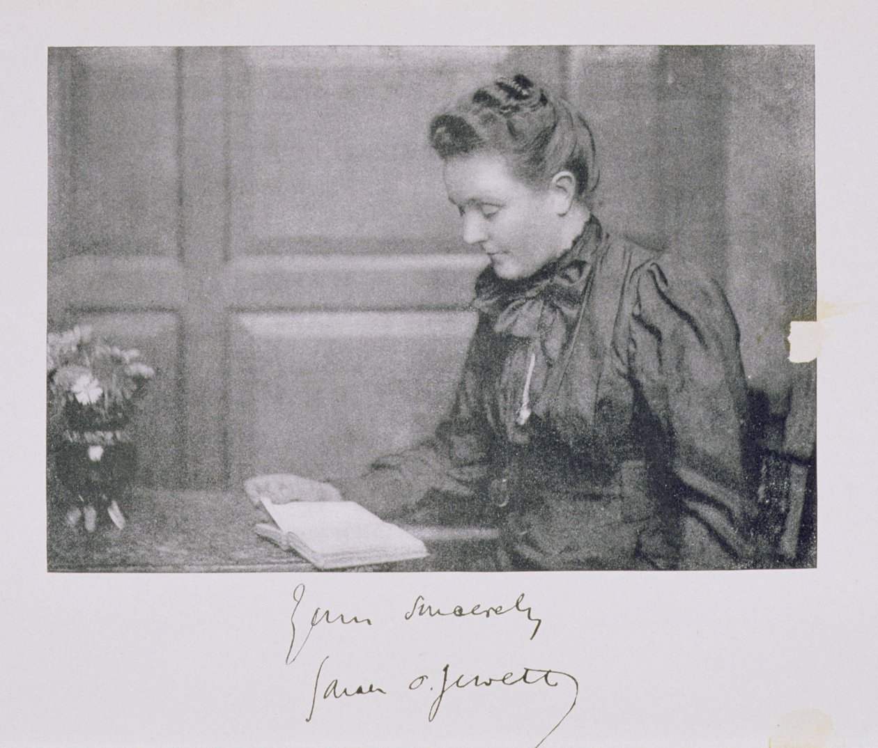 Portret van Sarah Orne Jewett (1849-1909), c.1890 door American School