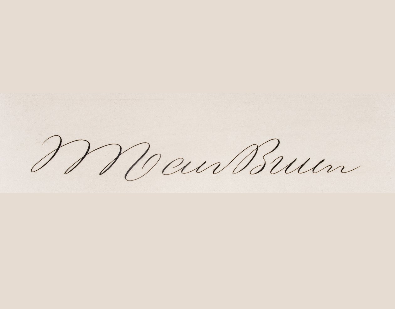 Handtekening van Martin van Buren door American School