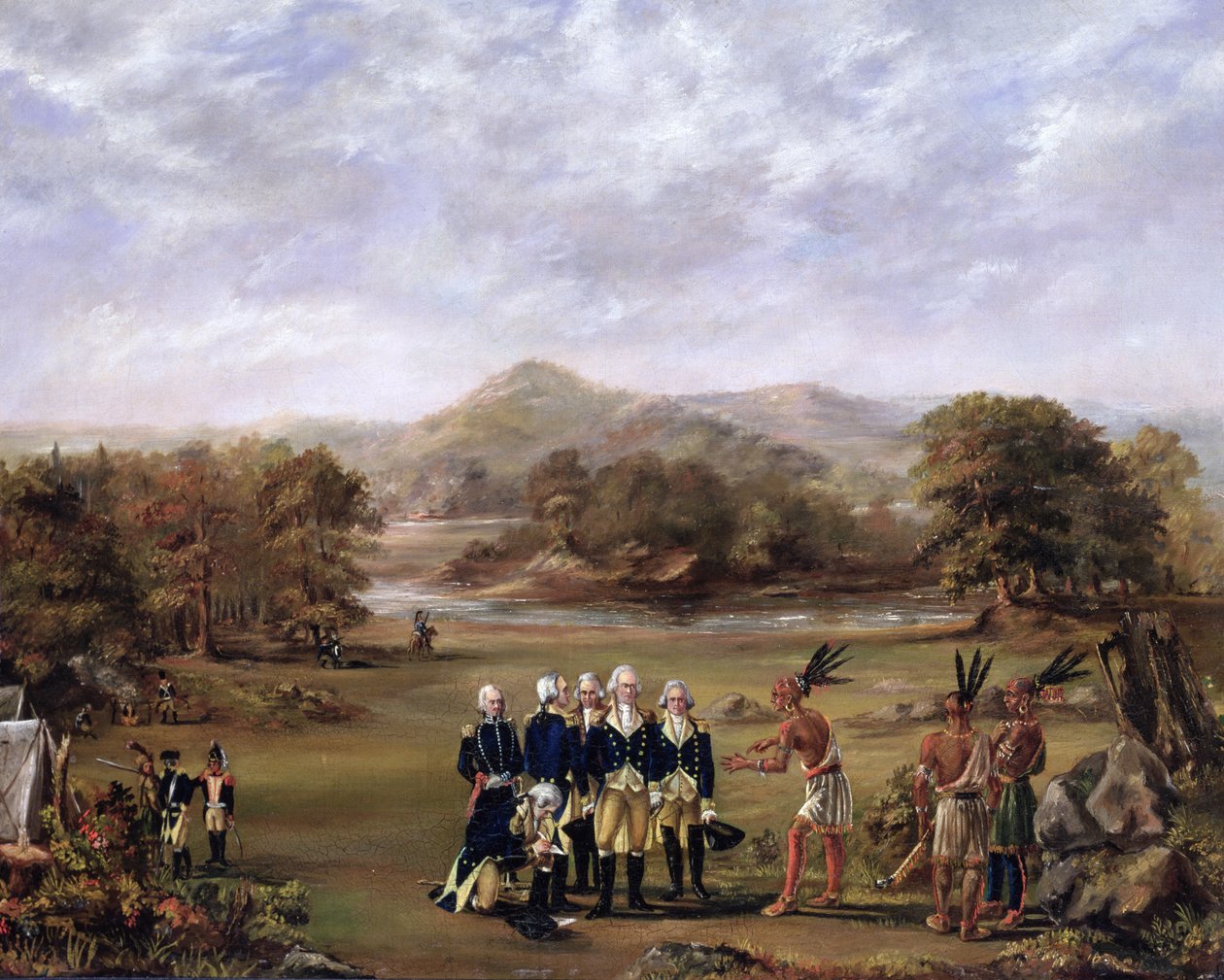 Het Verdrag van Greenville op 3 augustus 1795 door American School