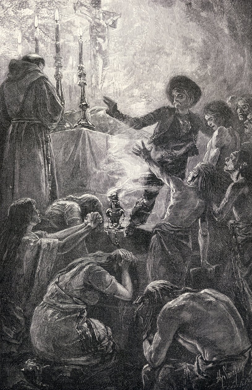 De begrafenis van pater Junipero, uit 