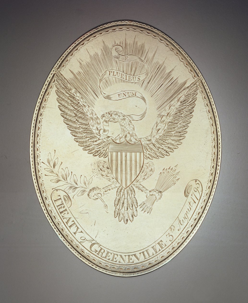 Verdrag van Greeneville Vredesmedaille, 1795 door American School