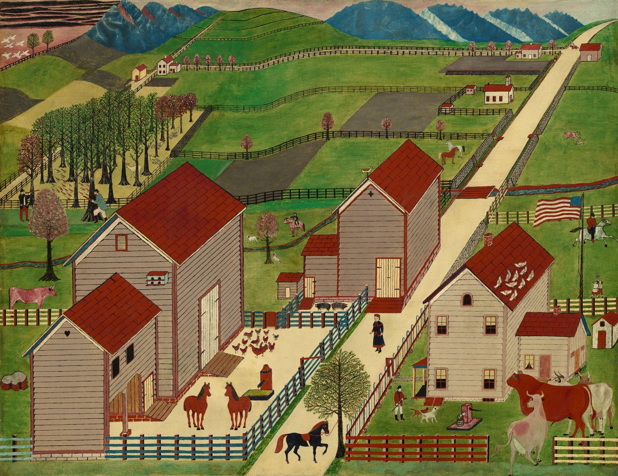 Mahantango Valley Farm door American 19th Century