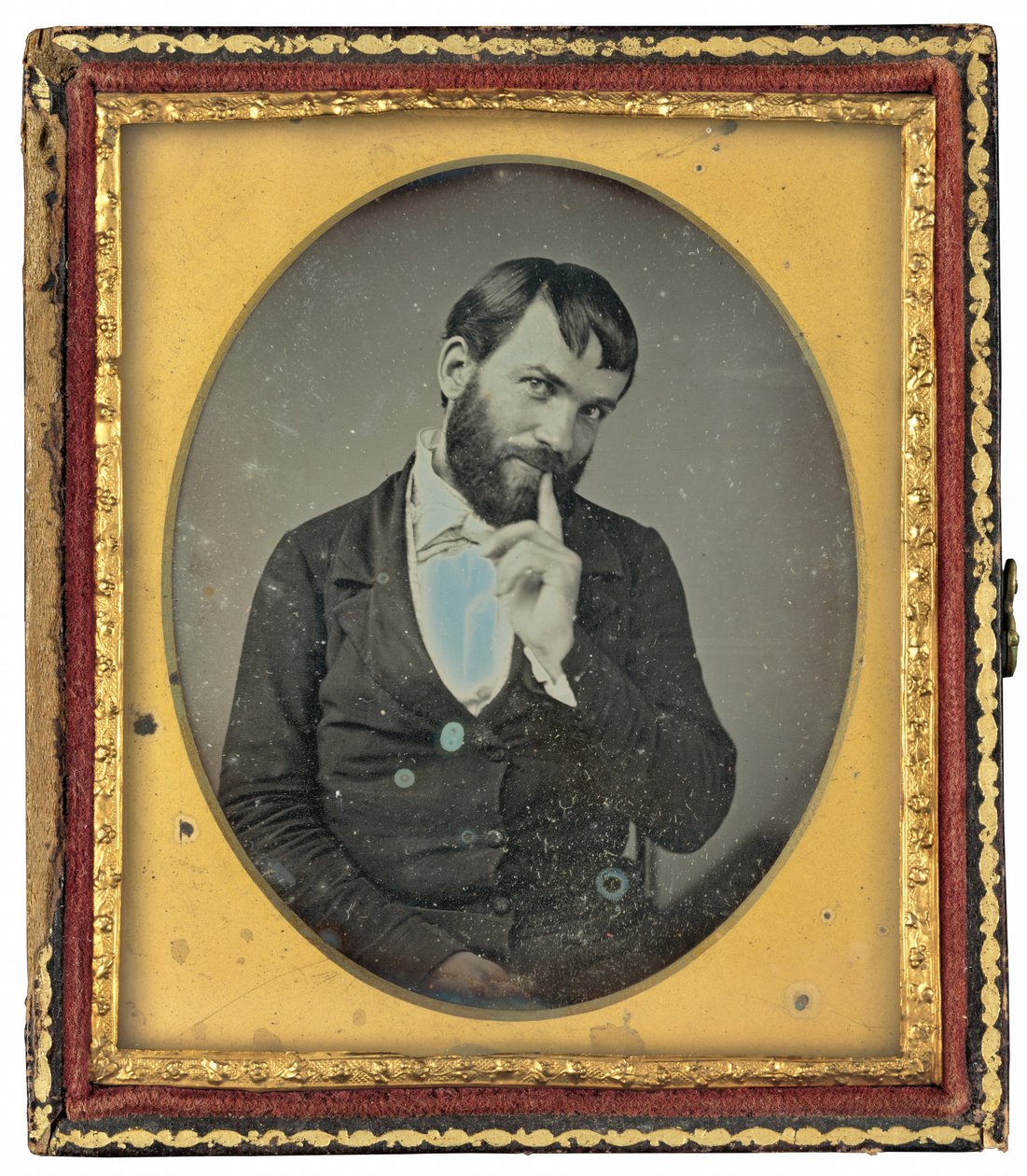 Portret van een Man door American 19th Century