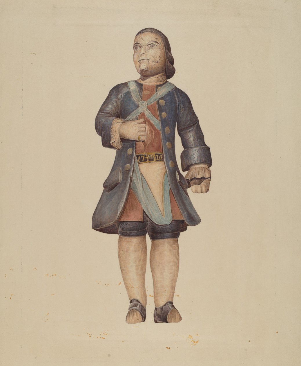 Billethead Soldaat door American 20th Century