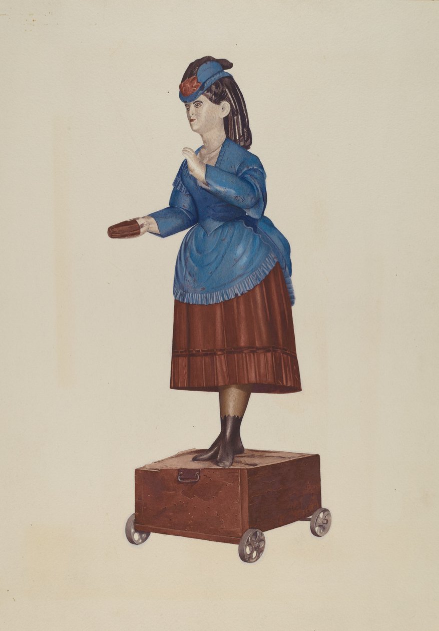 Sigarenwinkel figuur door American 20th Century