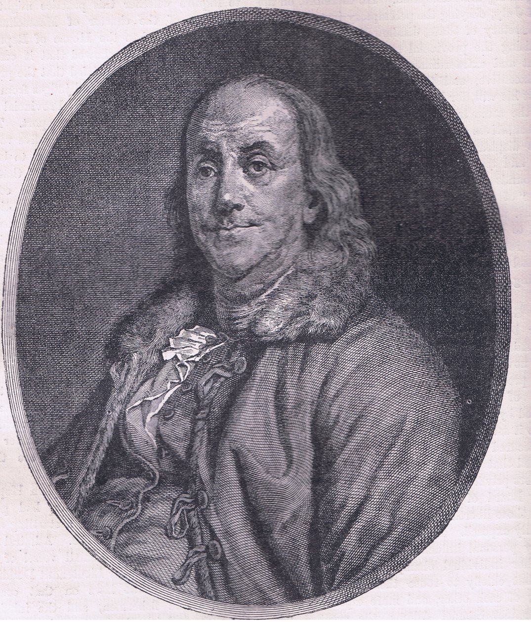 Benjamin Franklin, illustratie uit Cassells Geschiedenis van de Verenigde Staten uitgegeven door Cassell, Petter & Galpin, ca. 1900 (litho) door American English school