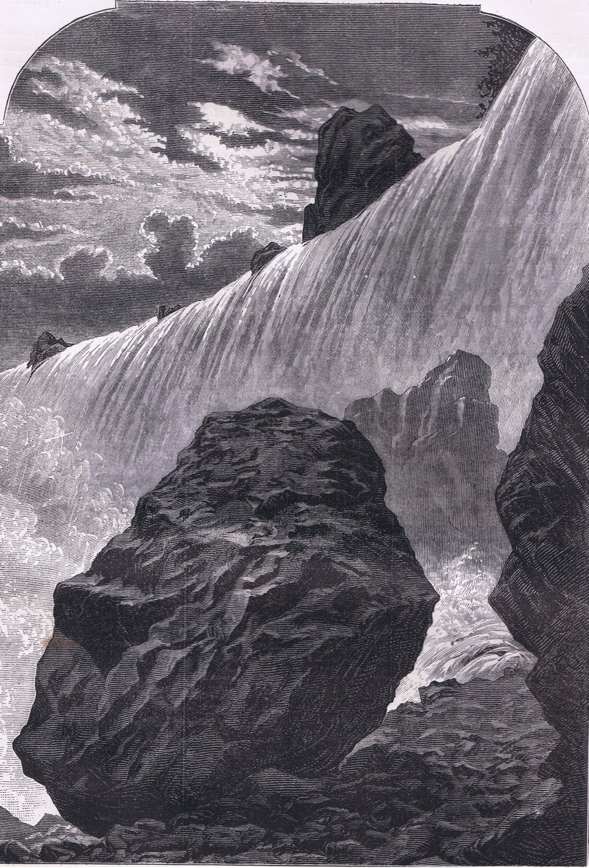 Niagara Falls, illustratie uit Cassells Geschiedenis van de Verenigde Staten gepubliceerd door Cassell, Petter & Galpin, ca. 1900 door American English school