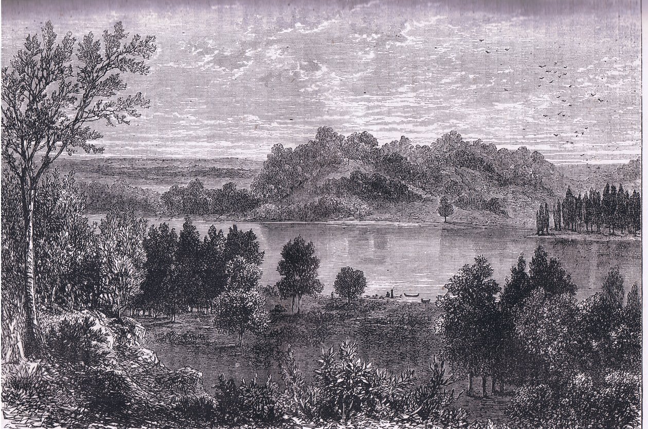 De vallei van de Mississippi door American English school