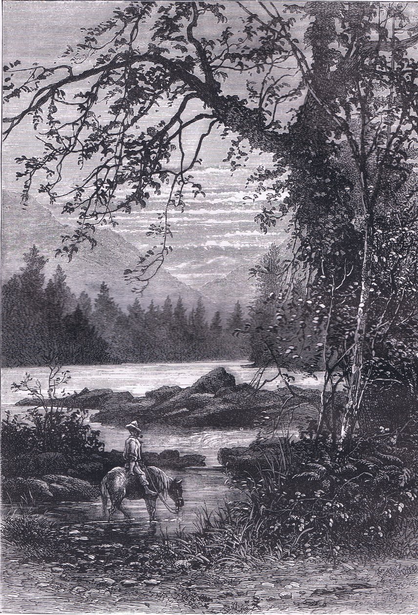 Uitzicht op North Carolina, illustratie uit Cassells Geschiedenis van de Verenigde Staten uitgegeven door Cassell, Petter & Galpin, c.1900 door American English school