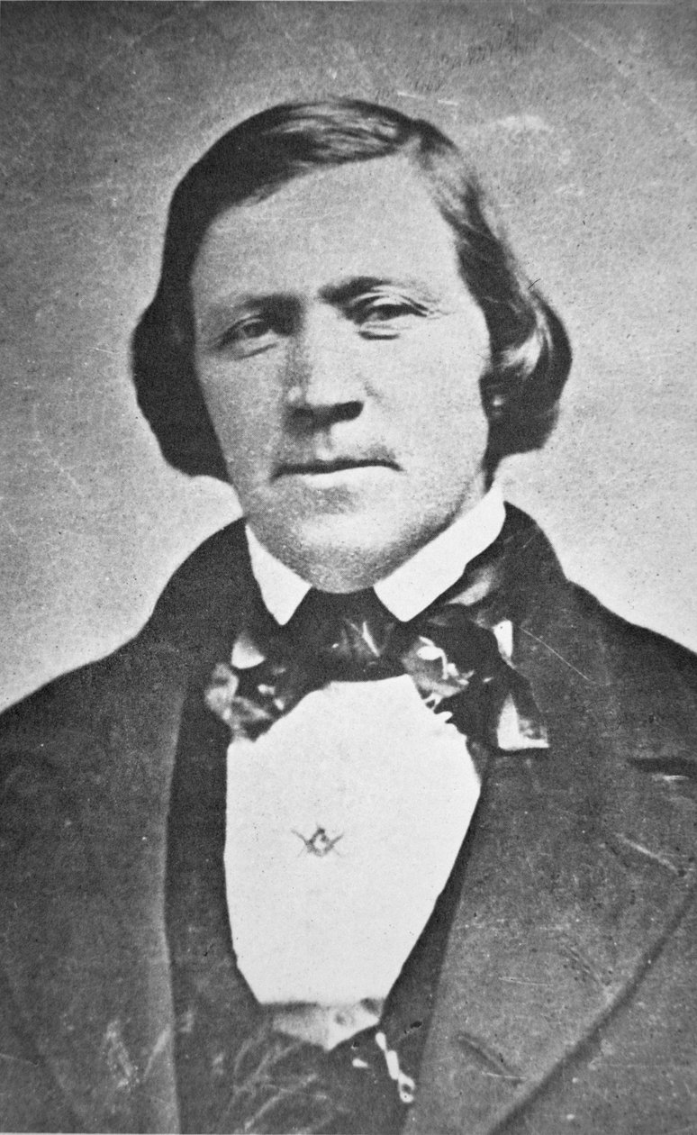 Brigham Young (1801-77) Tweede president van de Mormoonse Kerk, 43 jaar oud door American Photographer