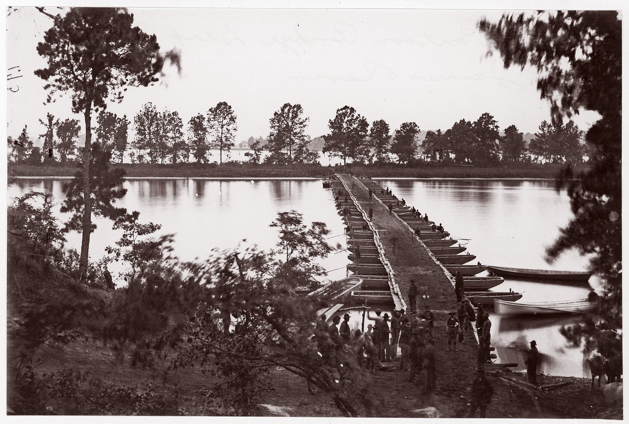 Bouwkwartieren bij Fort Brady, ca. 1865 (albumine zilverdruk van glasnegatief) door American Photographer