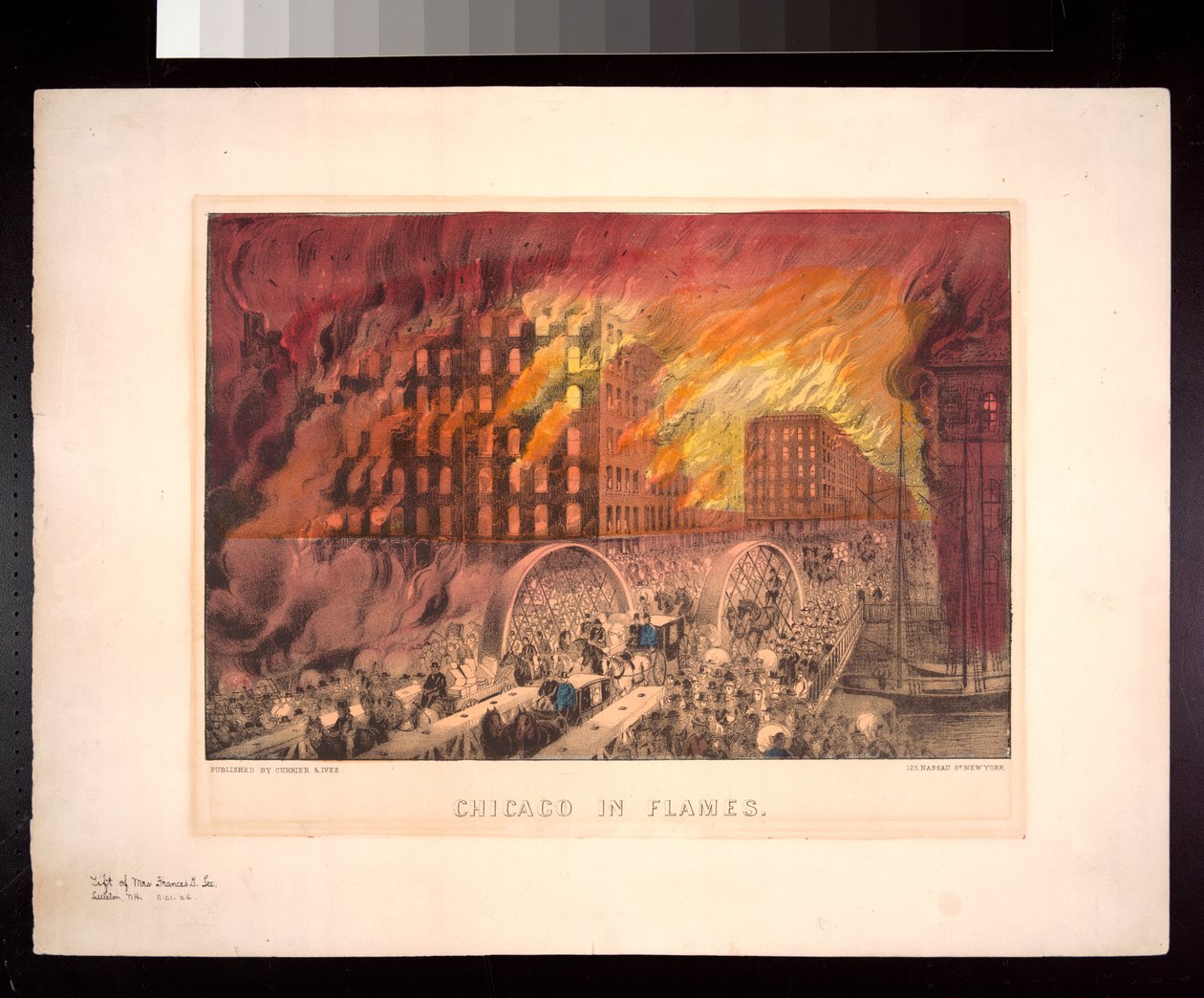 Chicago in vlammen, 1871 door American Photographer