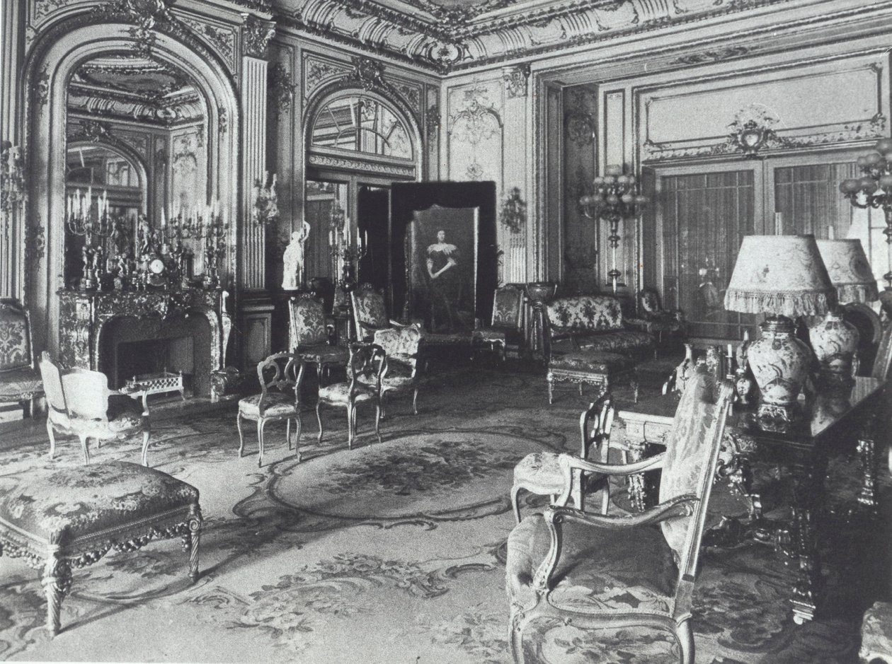 Salon in het huis van de familie Astor, Fifth Avenue, New York door American Photographer