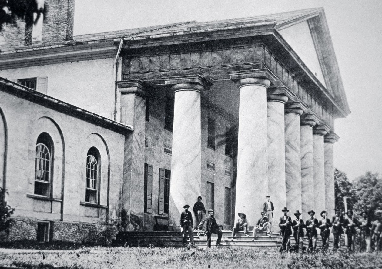 Federale troepen bezetten het landhuis van Robert E. Lee, Arlington House door American Photographer