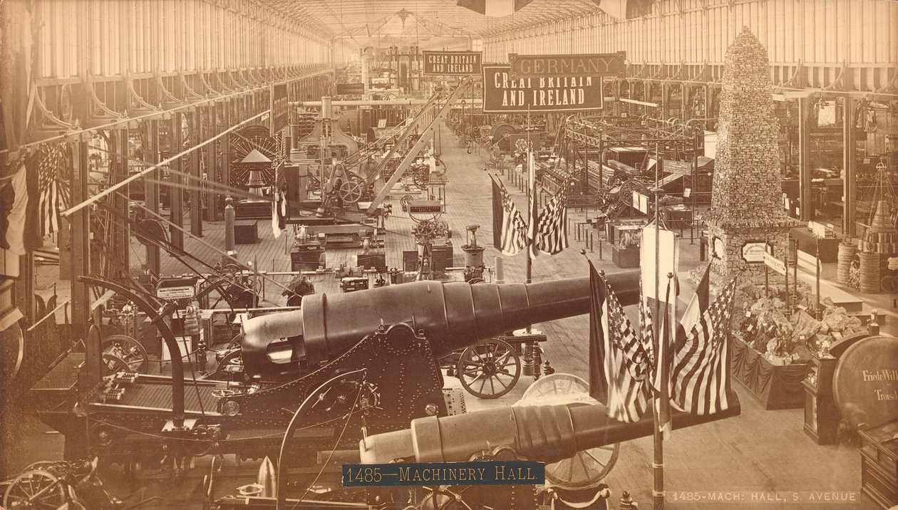 Krupps Kanonnen, Duitse tentoonstelling, Centennial International Exhibition, Philadelphia, 1876 door American Photographer