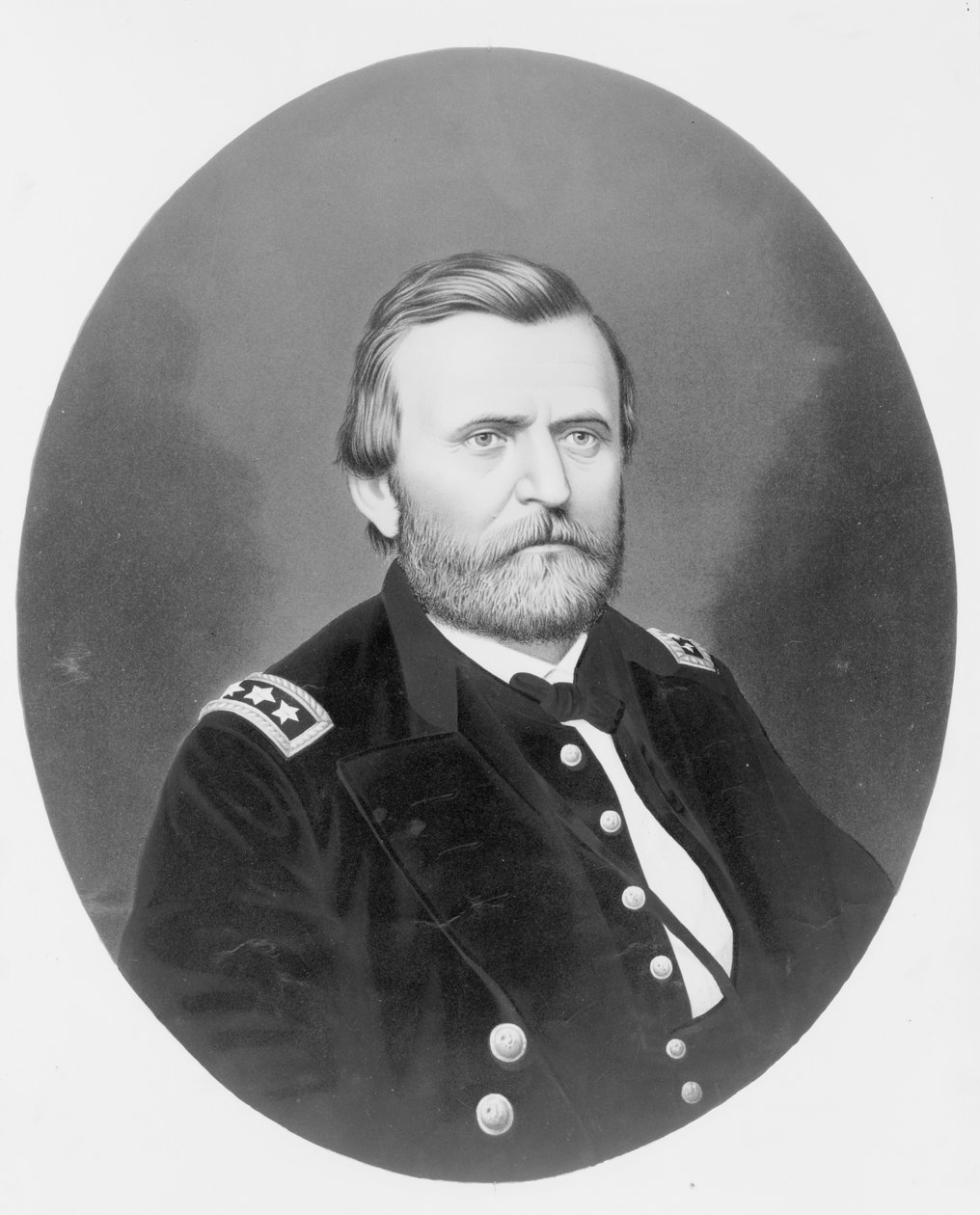 Generaal-majoor Ulysses S. Grant, ca. 1866 (chromolithografie) door American Photographer