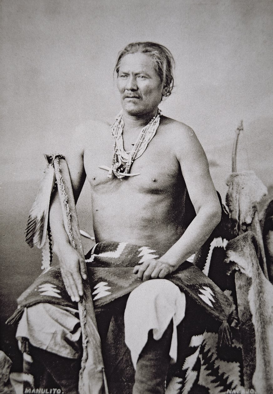 Manuelito (1818-93) hoofdleider van de Navajo Nation 1870-84 door American Photographer