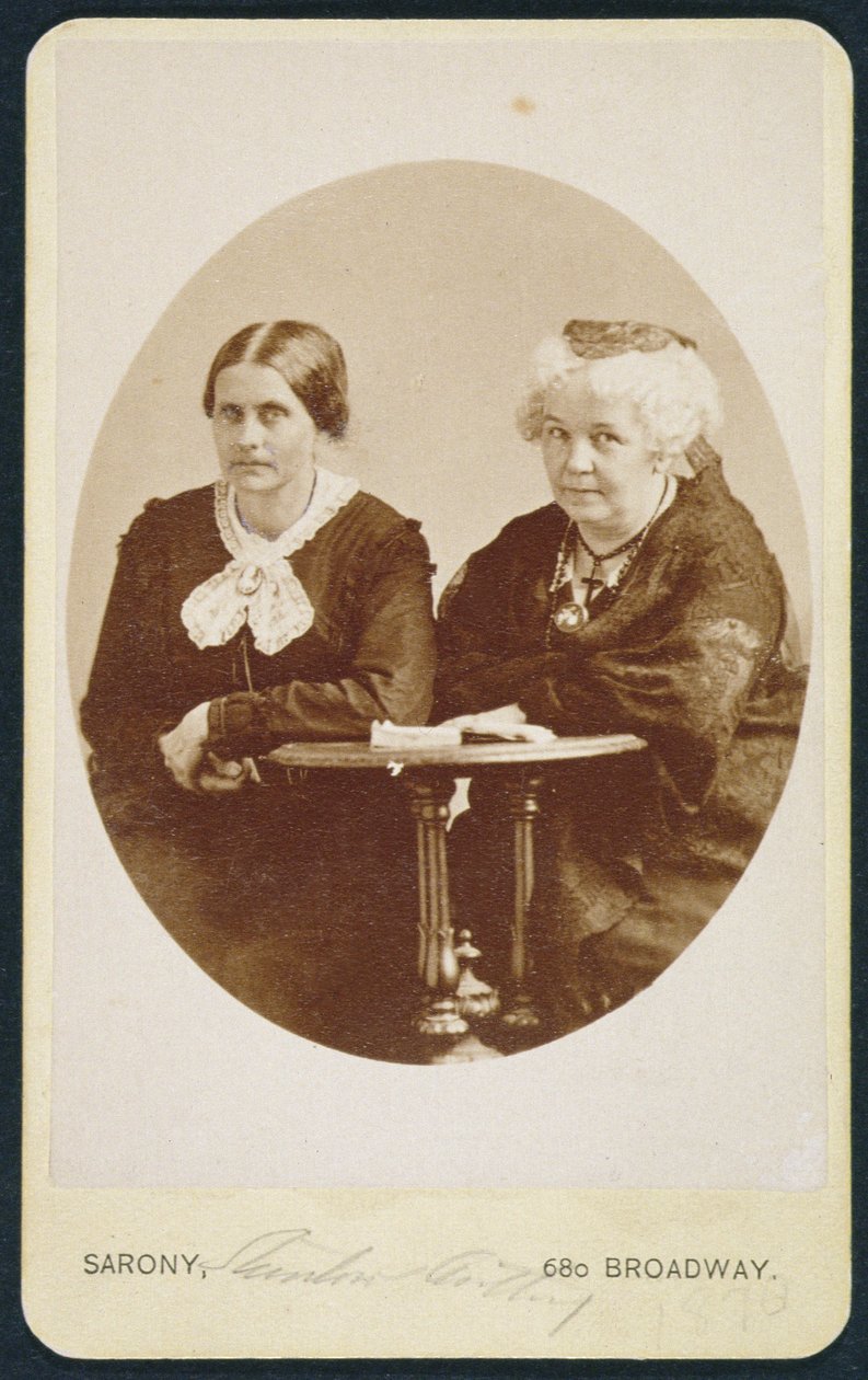 Portret van Elizabeth Cady Stanton en Susan B. Anthony door American Photographer