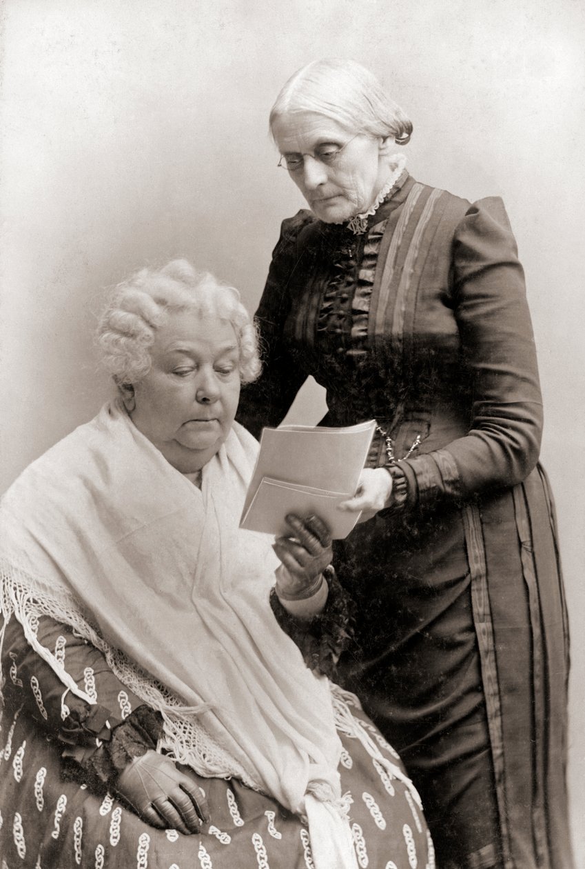 Portret van Elizabeth Cady Stanton en Susan B. Anthony door American Photographer