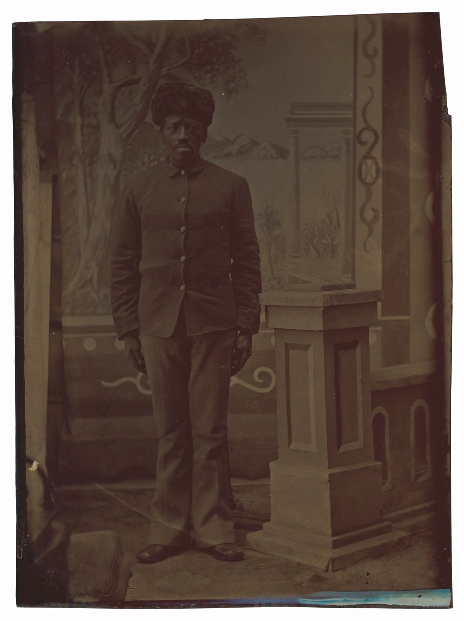 Portret van een soldaat,c. 1880 (foto) door American Photographer