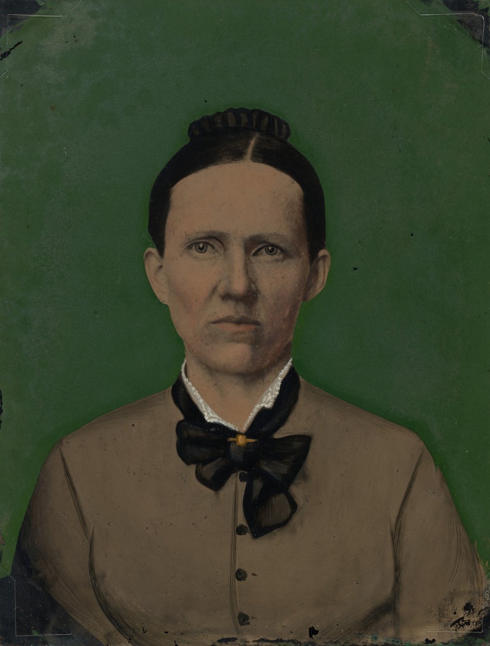 Portret van een vrouw,jaren 1860 (foto) door American Photographer