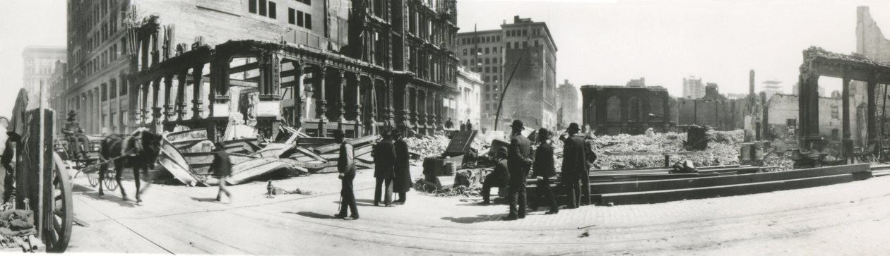 San Francisco na de Aardbeving van 1906 door American Photographer