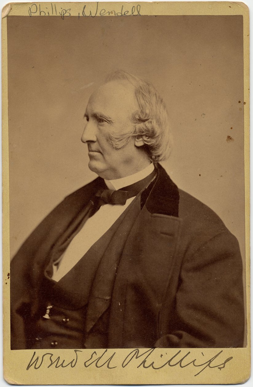 Wendell Phillips (1811-84), Amerikaanse abolitionist en pleitbezorger voor inheemse Amerikanen door American Photographer