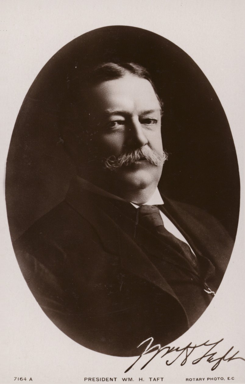 William Howard Taft (z/w foto) door American Photographer