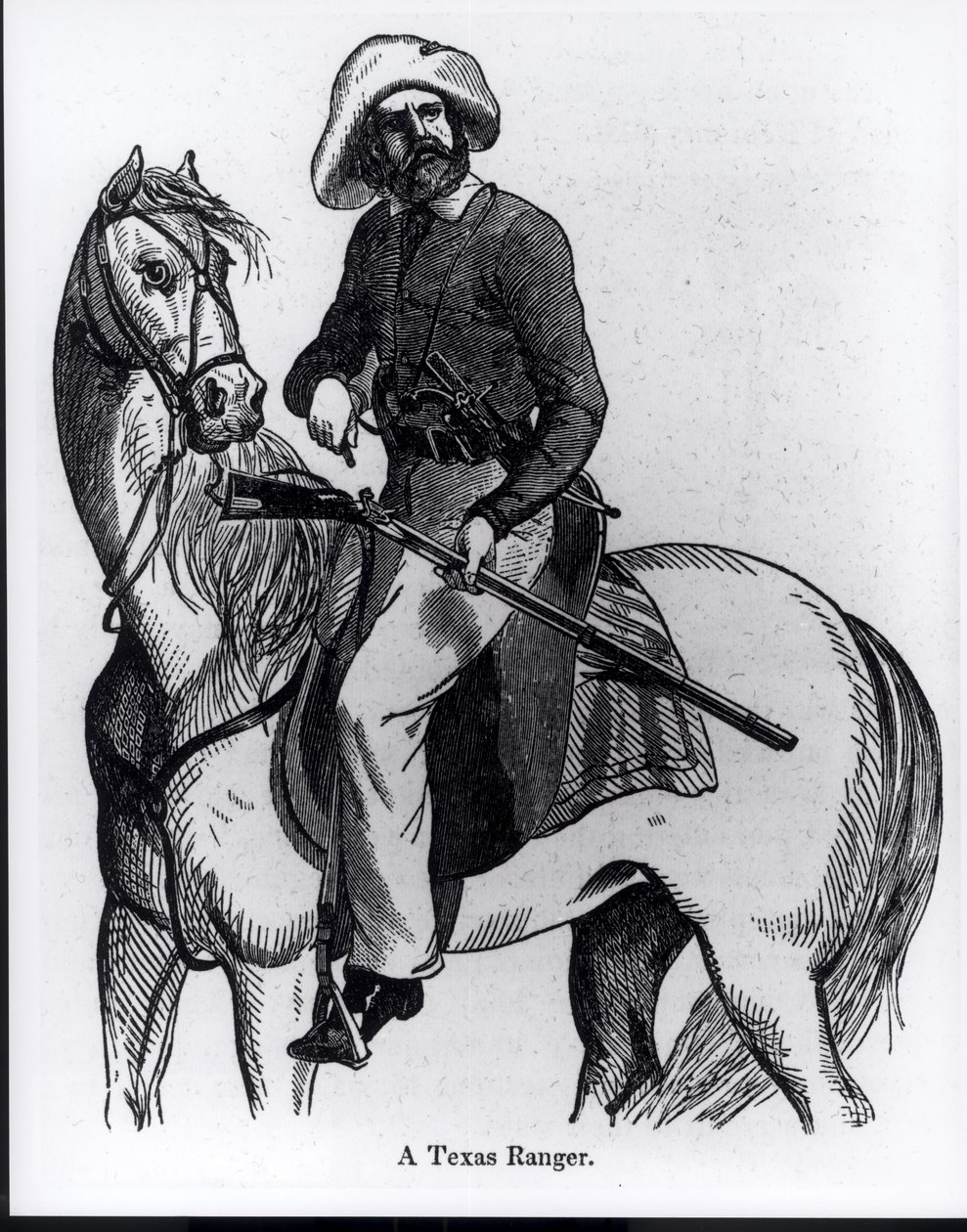 Een Texas Ranger, illustratie uit 