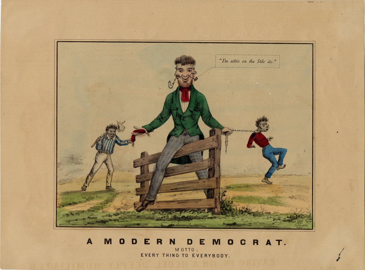 Een moderne Democraat: motto: alles voor iedereen door American School