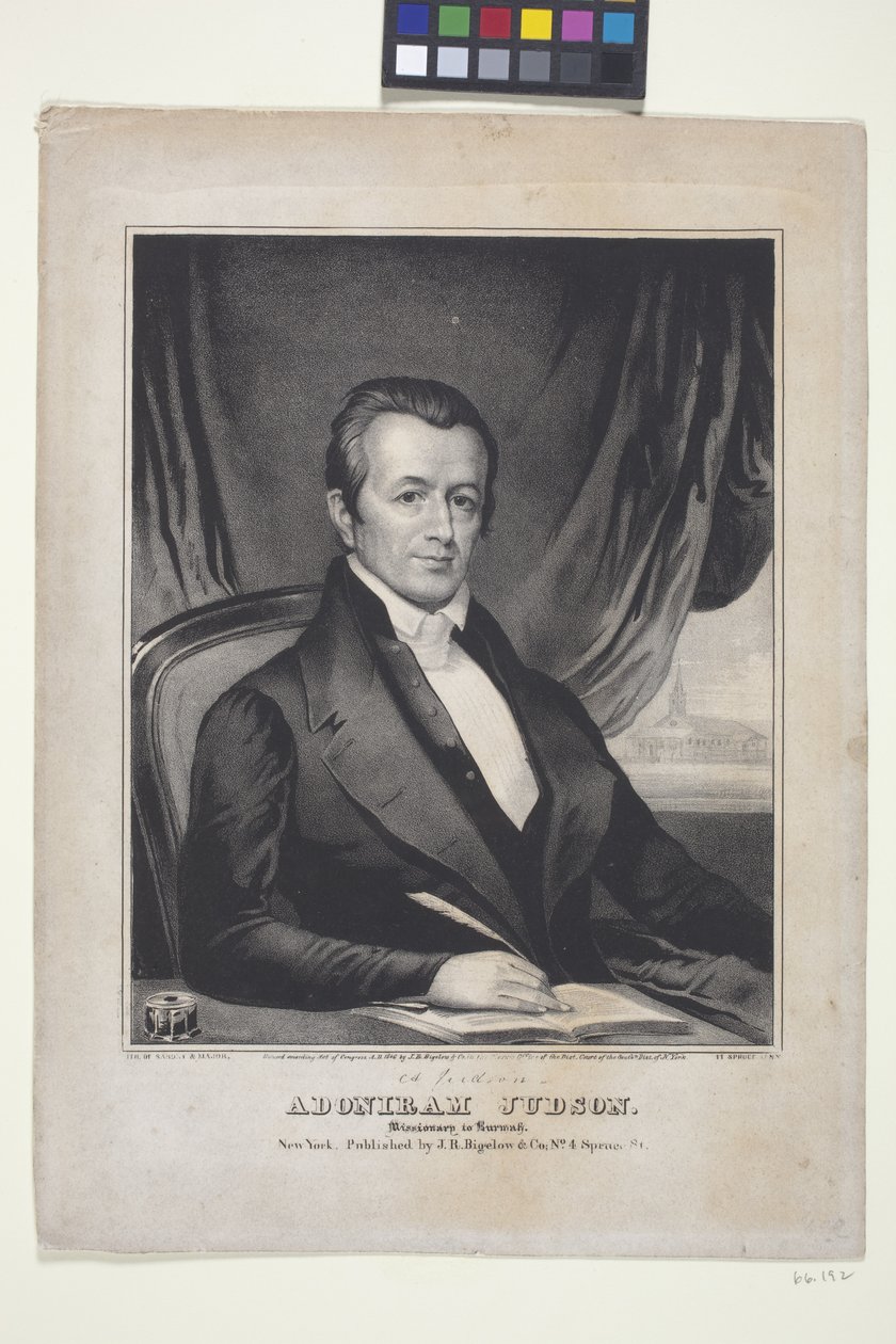 Adoniram Judson, missionaris naar Birma door American School