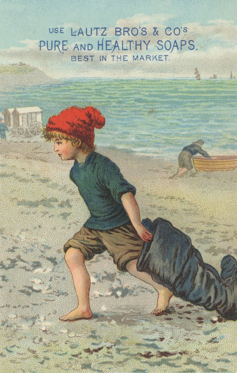 Advertentie voor Lautz Bros & Cos Pure en Gezonde Zepen, c.1880 door American School
