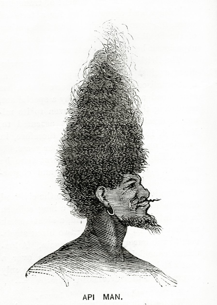 Api Man, illustratie uit Appletons Journal, 4 mei 1872 door American School
