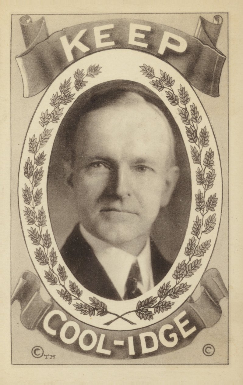 Calvin Coolidge (litho) door American School