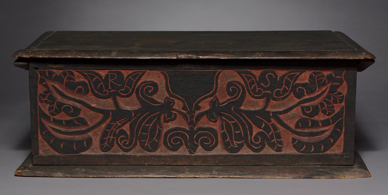 Gesneden doos, 1680-1700 door American School