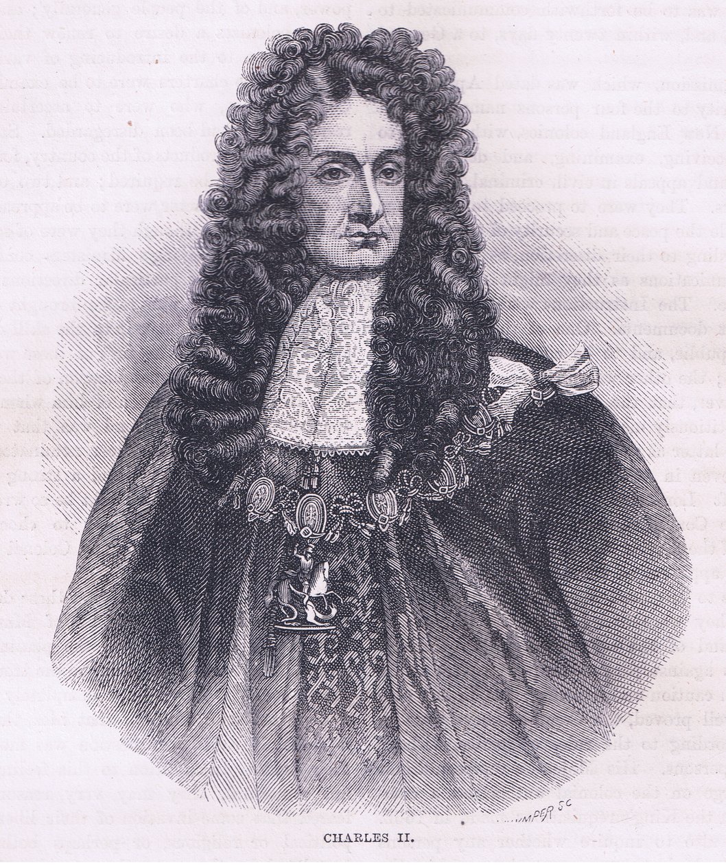 Charles II (1664), illustratie uit Cassell