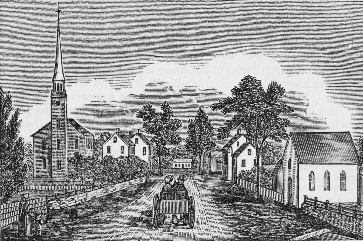 Congregational en Episcopale Kerken, East Haven, uit 