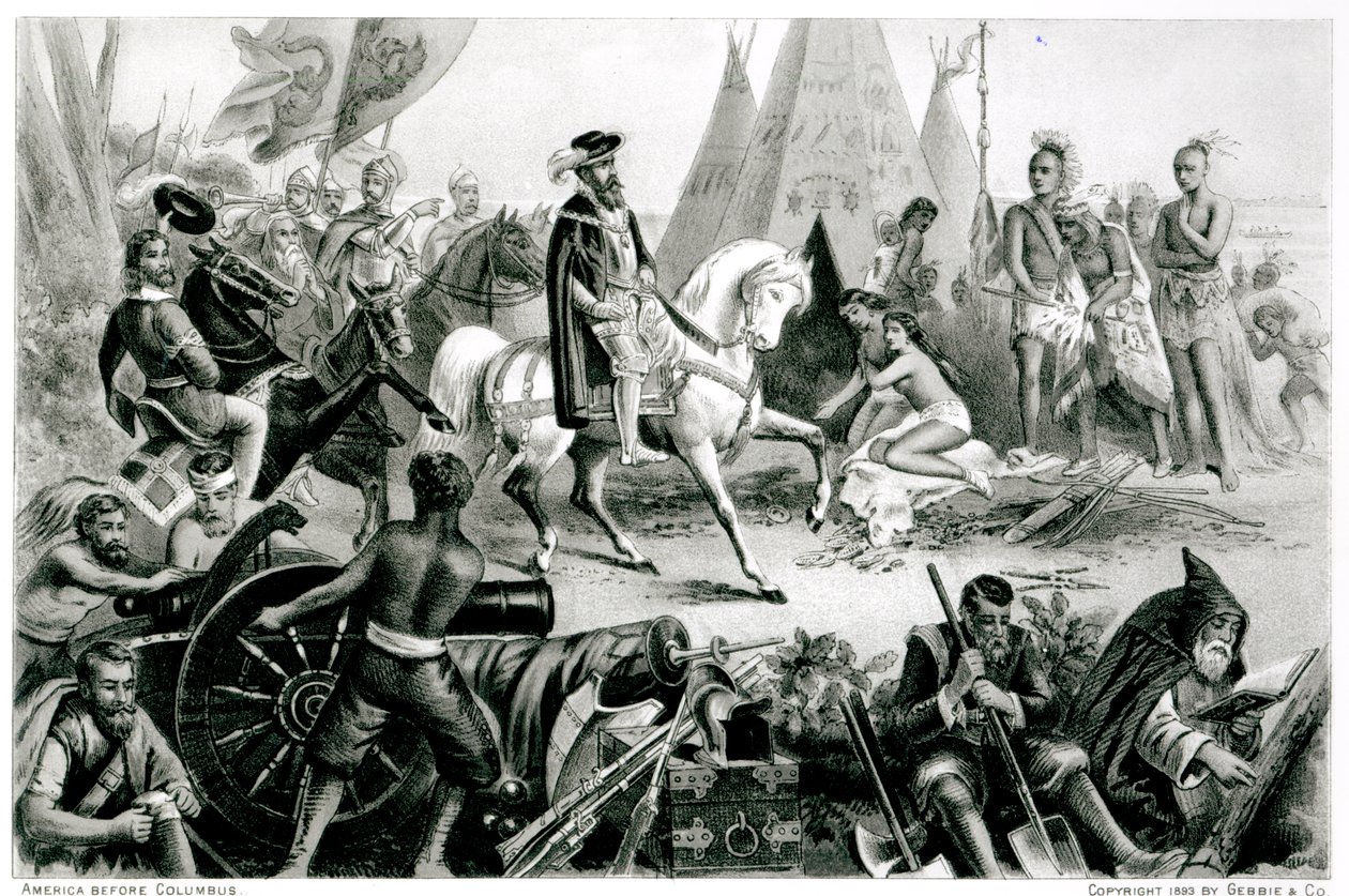 De Soto ontdekt de Mississippi, 21 mei 1541, uit 