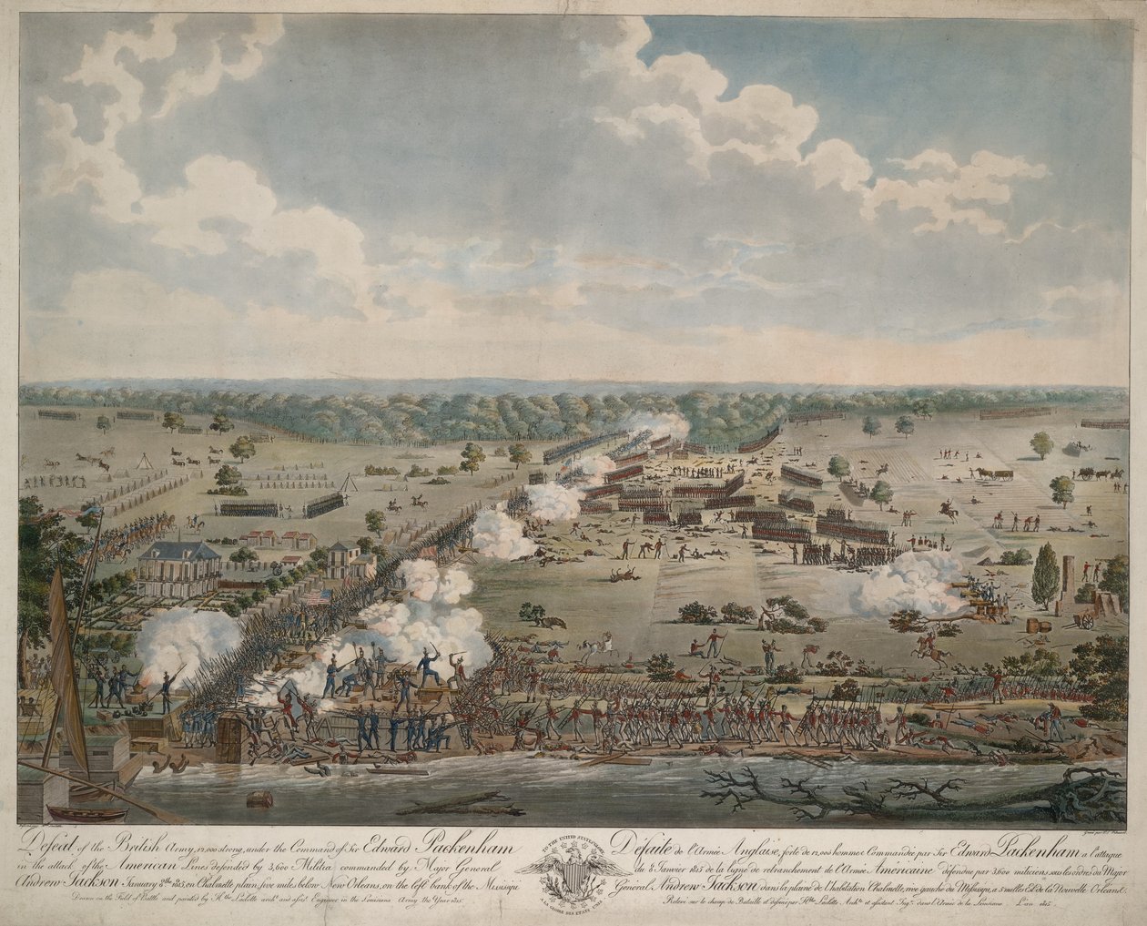 Nederlaag van het Britse leger (Slag bij New Orleans) door American School