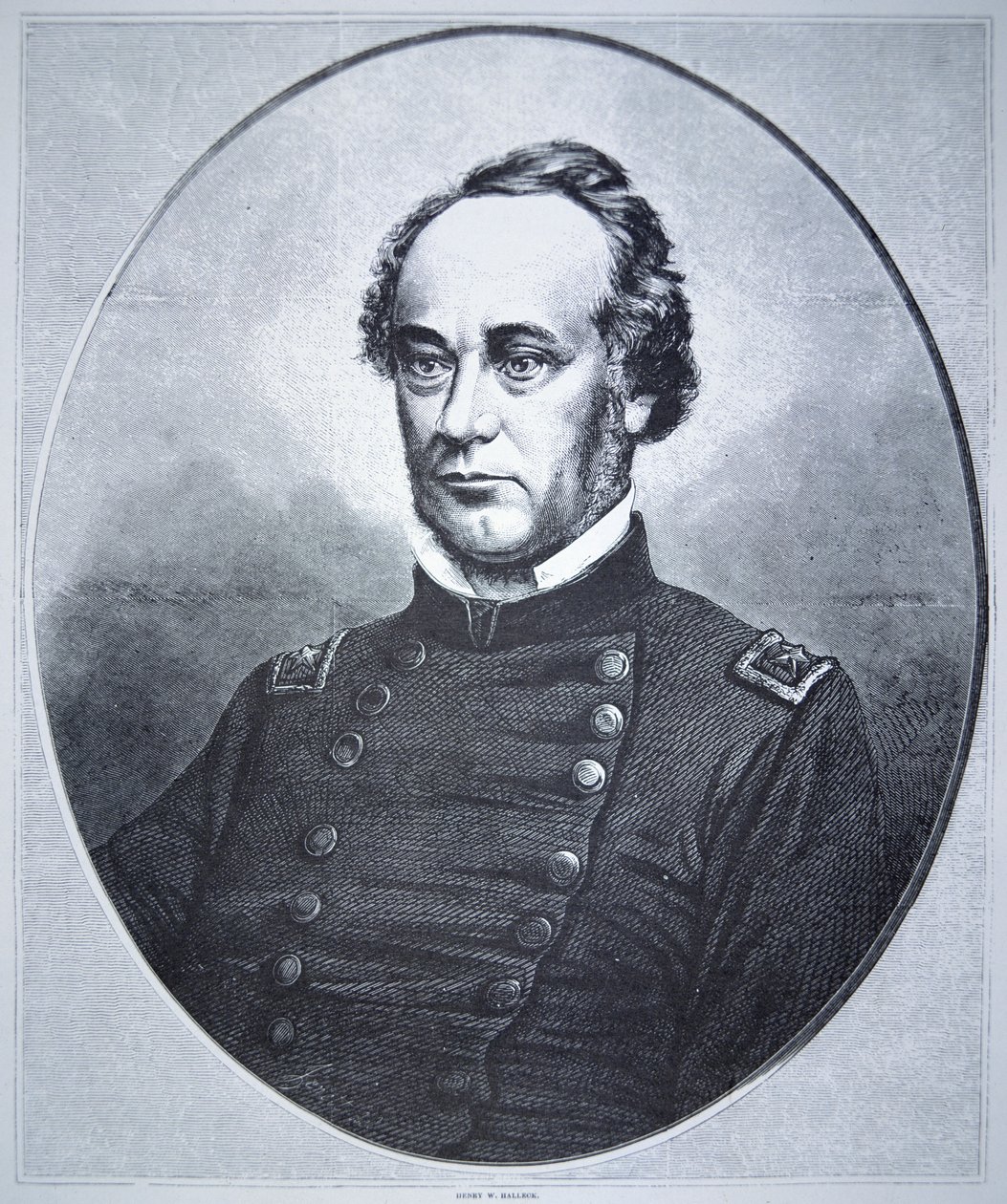 Generaal Henry Wager Halleck (1815-72) door American School