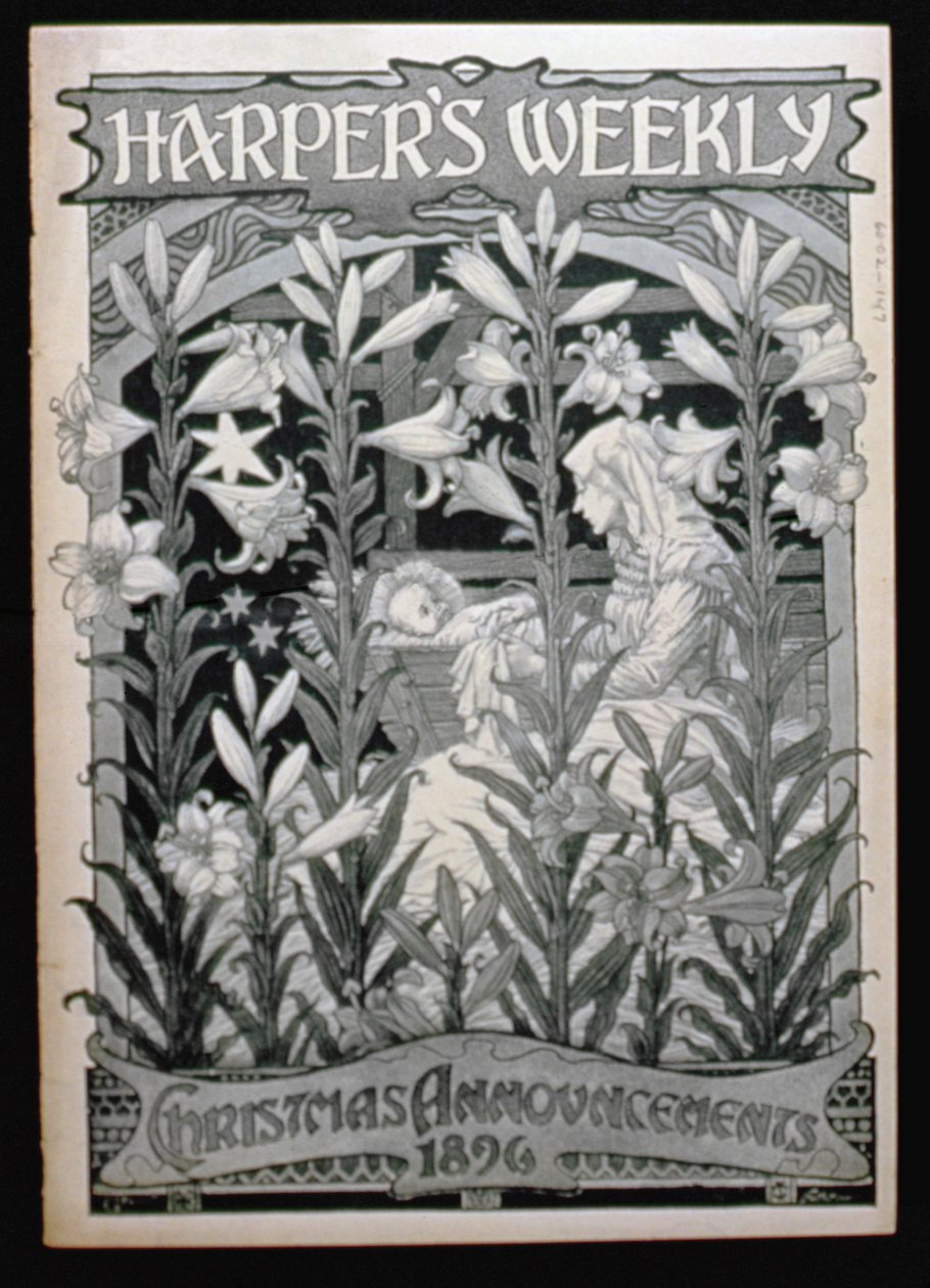 Harpers Weekly, kerst aankondigingen 1896 door American School