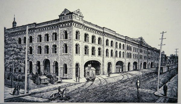 Hudson River Railroad Terminal, New York City door American School