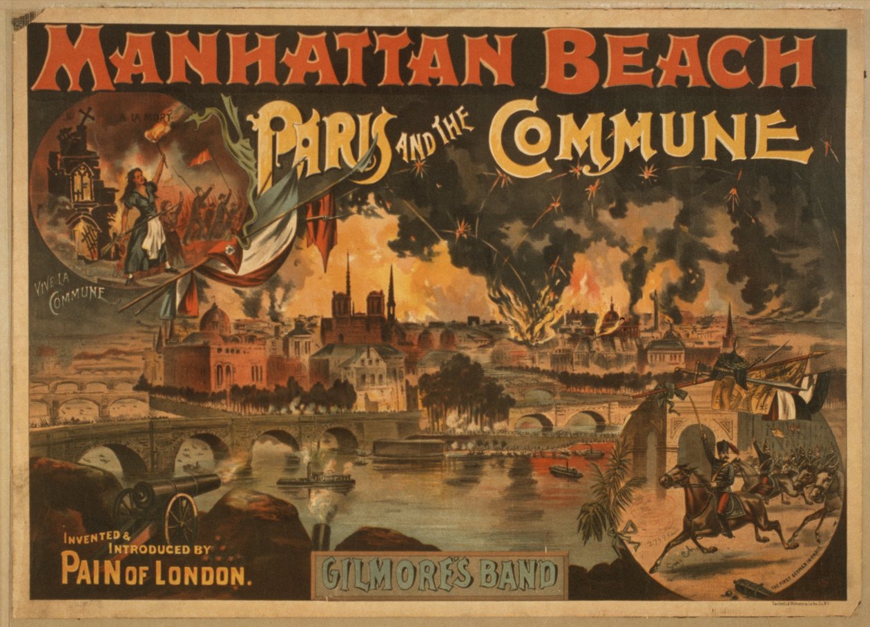 Manhattan Beach: Parijs en de Commune, c.1891 door American School