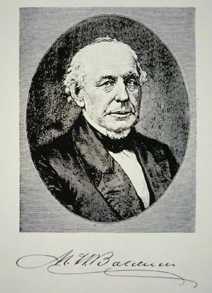 Matthias William Baldwin (1795-1866) oprichter van Baldwin Locomotive Works in 1831 door American School