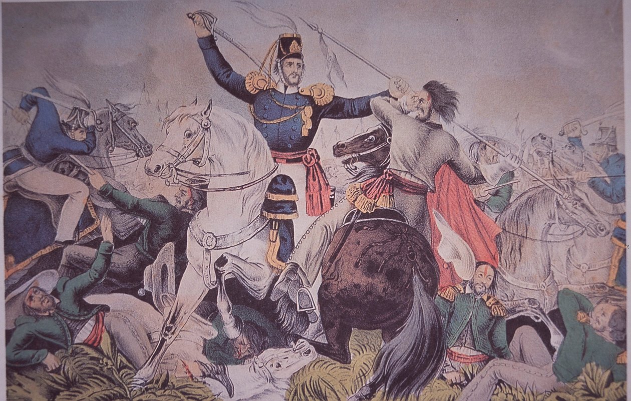 Mexicaans-Amerikaanse Oorlog (1846-48), gevecht van kolonel Harney bij Madelin nabij Veracruz door American School