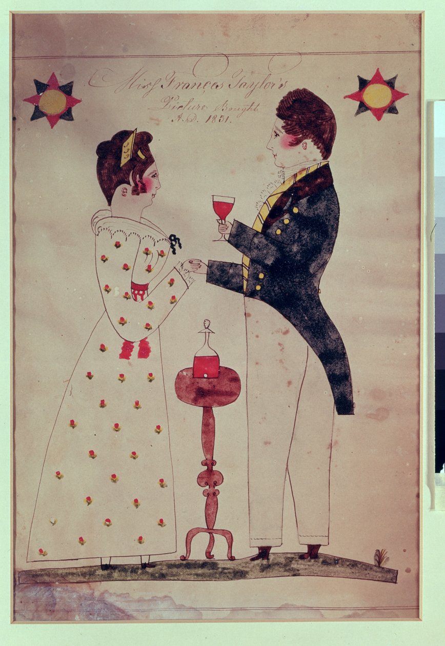 Miss Francis Taylor en Verloofde, 1831 door American School